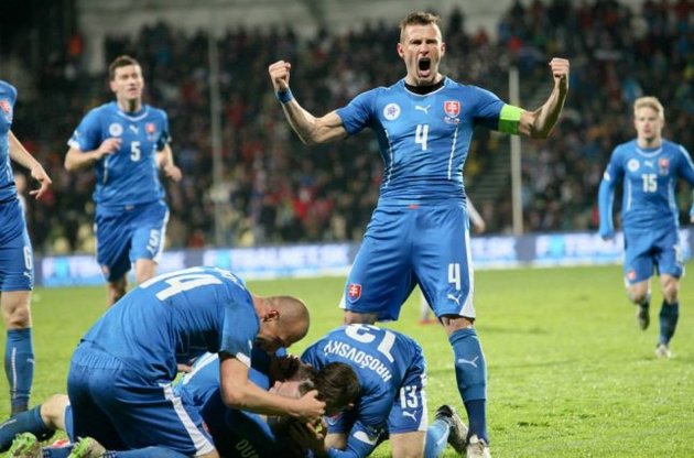 Сборная Словакии продолжила победную серию, обыграв Чехию