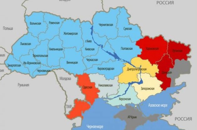 Аналитики опубликовали карту террористических угроз в Украине