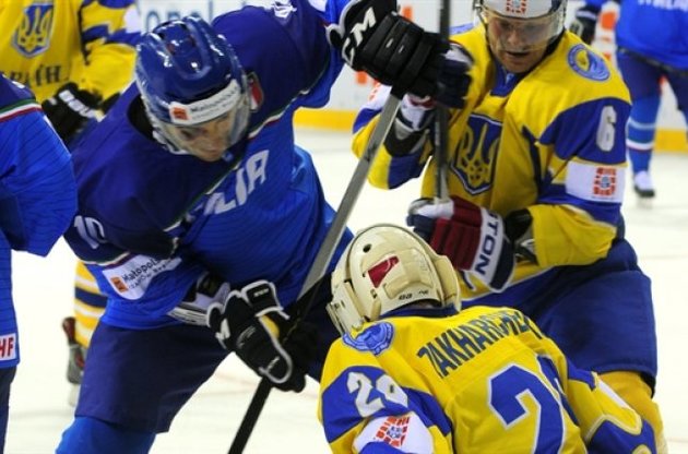 Сборная Украины по хоккею в овертайме уступила Италии на чемпионате мира