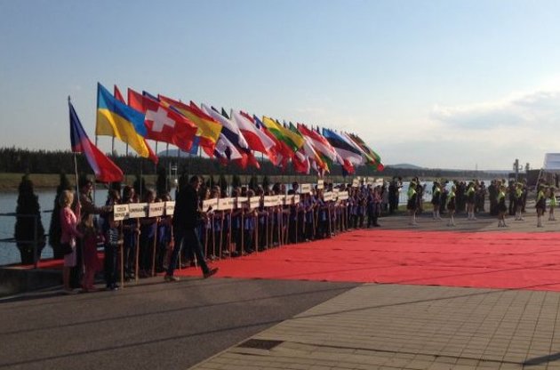 Український прапор кілька разів піднімався на чемпіонаті Європи