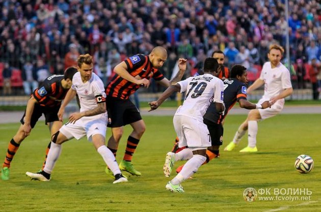 Футболисты &quot;Волыни&quot; самоотверженно боролись за каждый мяч