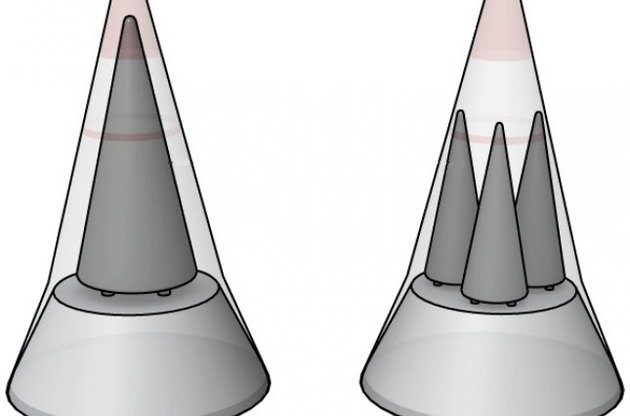 Разделяющаяся головная часть с блоками индивидуального наведения  позволяет поразить сразу несколько целей при запуске всего одной ракеты.