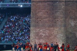 На церемонии закрытия Европейских игр сожгли 10 тысяч пиротехнических средств
