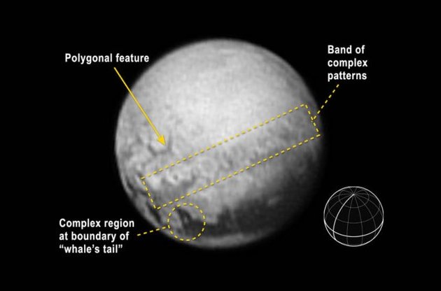 New Horizons обнаружил на Плутоне сложную геологию