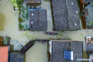 Сильный тайфун Чан-Хом затопил в Китае тысячи домов