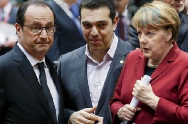 Туск не позволил Меркель и Ципрасу бросить переговоры, а Олланд поддержал Грецию - FT
