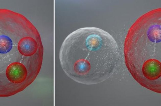 Пентакварки були відкриті в результаті зіткнень протонів при енергіях до 8 тераелектронвольт