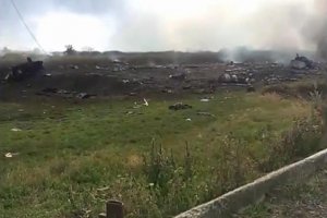 В інтернеті з'явилося ще одне відео перших хвилин після катастрофи збитого над Донбасом "Боїнга"