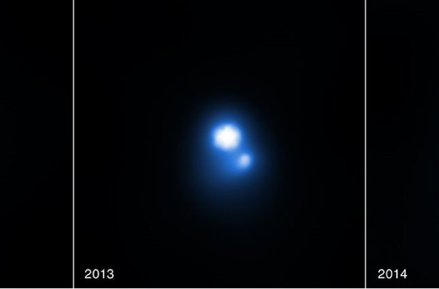 Пульсар "выбрасывает" в космос части звезды-соседа