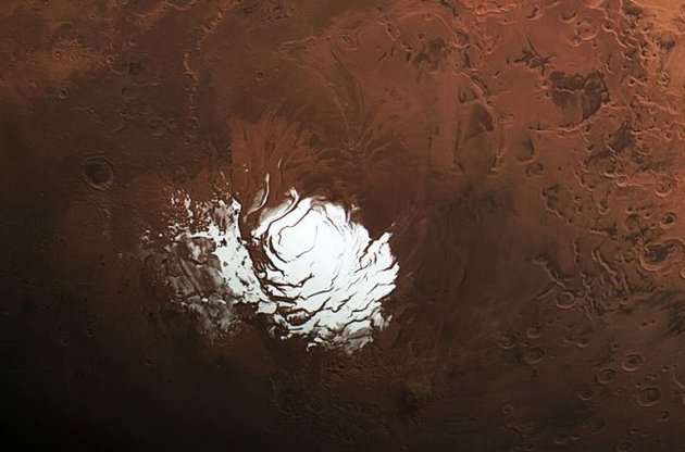 ESA опубликовало снимок Южного полюса Марса