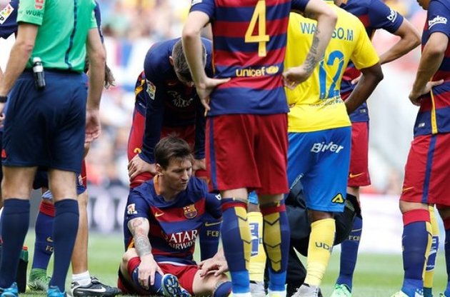 Месси был заменен уже на 10-й минуте
