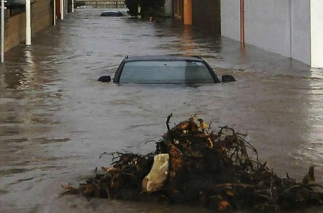 Мощное наводнение обрушилось на итальянский остров Сардиния