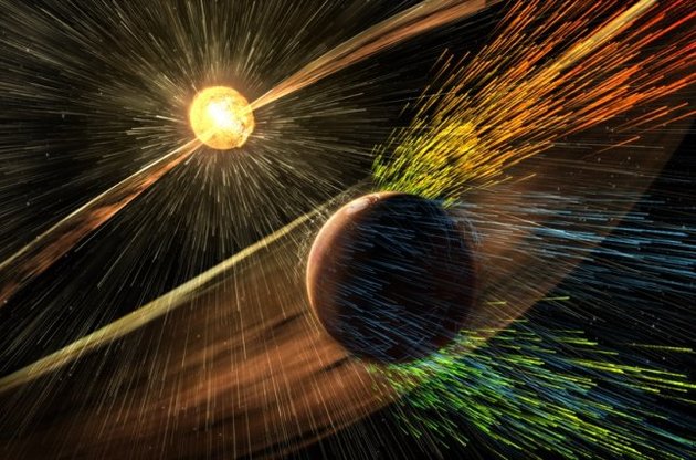 NASA считает, что атмосферу Марса "сдуло" солнечным ветром