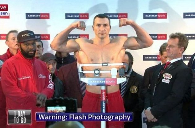 Кличко прибавил в весе к бою с Фьюри