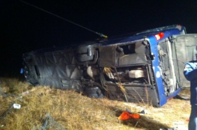 У Воронезькій області перекинувся автобус Москва-Донецьк