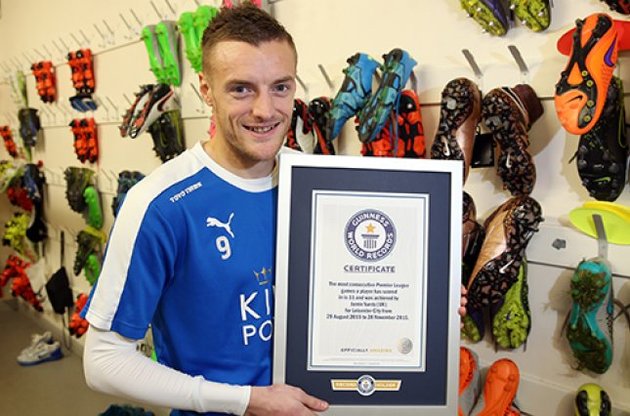 Варди получил сертификат Книги рекордов