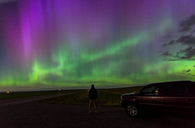 Північне сяйво можна було побачити над Центральною Європою