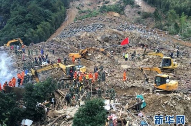 У Китаї через зсув під землю пішло більше 20 будинків