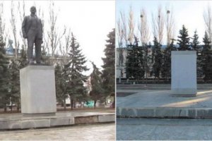 На Харківщині демонтували три пам'ятники Леніну