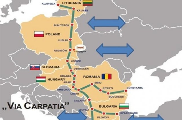 Україна приєдналася до транспортного коридору від Балтики до Егейського моря