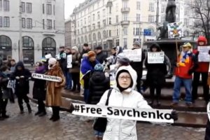 В Финляндии прошел митинг за освобождение Савченко