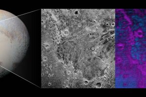 NASA опубликовало снимок сублимации метанового льда на Плутоне