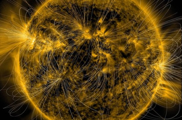 NASA представило изображение магнитного поля Солнца