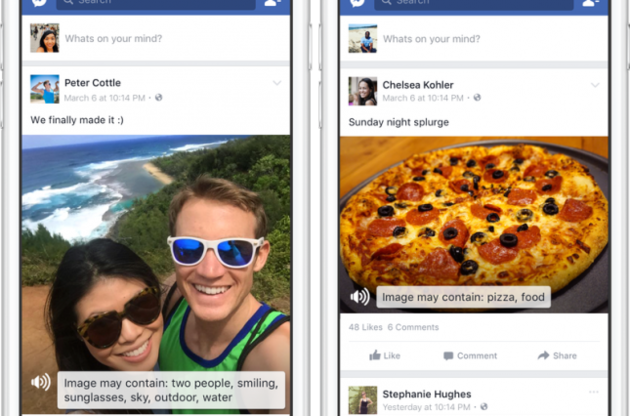 Искусственный интеллект Facebook будет описывать фотографии пользователям с нарушением зрения