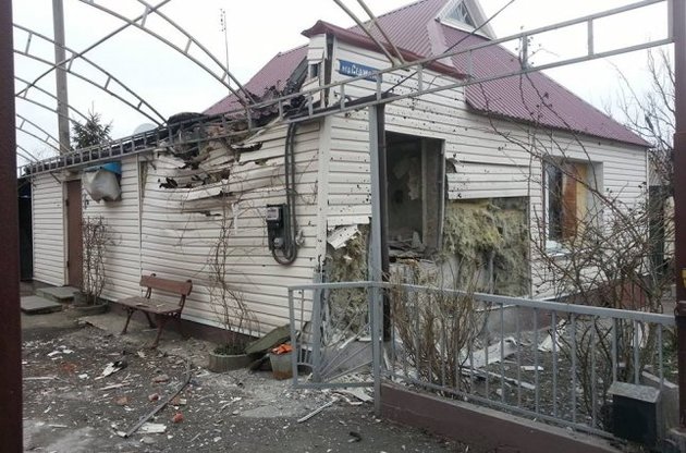 Наслідки обстрілу бойовиків в Авдіївці