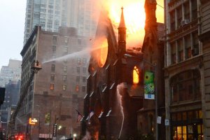 В Нью-Йорке на Пасху сгорела 160-летняя православная церковь