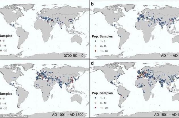 Історики склали карту урбанізації Землі