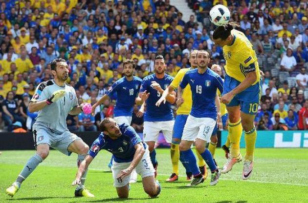 Евро-2016: Италия минимально обыграла Швецию