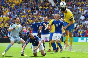 Евро-2016: Италия минимально обыграла Швецию