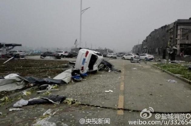 Наслідки смерчу в провінції Цзянсу