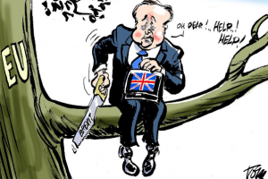 Результаты голосования по Brexit высмеяли в карикатурах и фотожабах