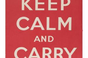 В Великобритании выставят на продажу оригинальный плакат Keep Calm
