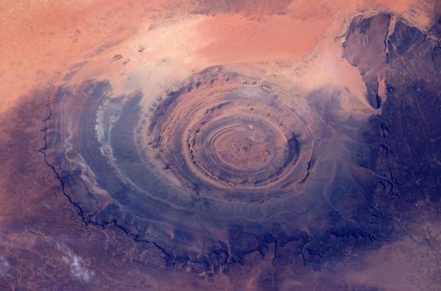 Астронавт NASA опубликовал фото Структуры Ришат в Африке