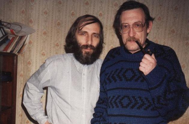 Павло Проценко (ліворуч) та С. Набока. Київ. 1997