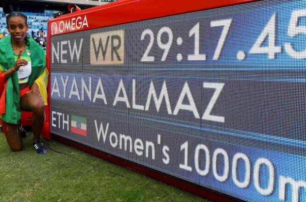 Олимпиада-2016: эфиопка Аяна побила мировой рекорд 23-летней давности