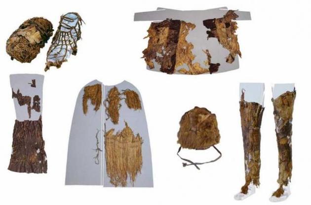 Одежда древнего охотника была изготовлена из кожи пяти разных животных
