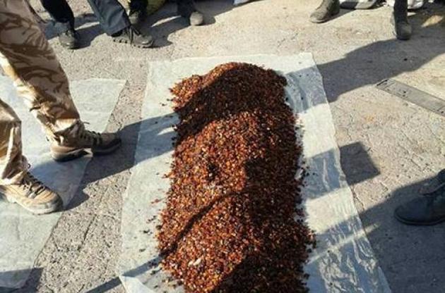 Вилучений бурштин оцінили в 1,5 млн гривень