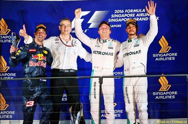 Формула-1: Росберг виграв у Сінгапурі і повернув собі лідерство в чемпіонаті