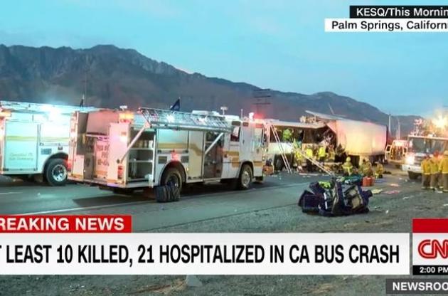В ДТП в Калифорнии погибли 13 человек