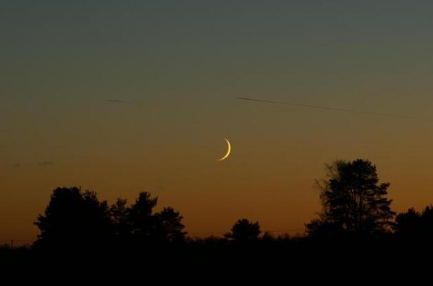 Молодий Місяць з&#039;явилася другий раз за жовтень