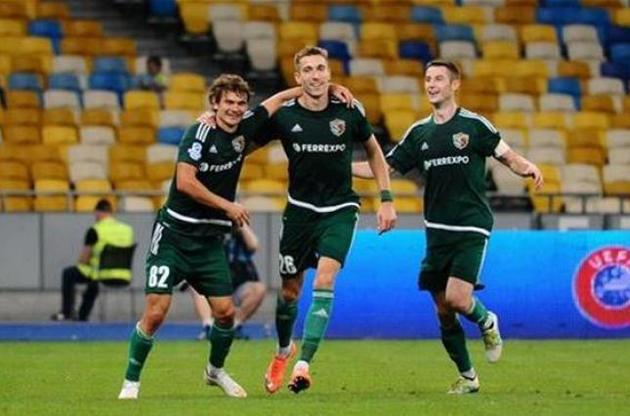 Юрій Коломоєць (в центрі) в поточному сезоні забив 7 м'ячів