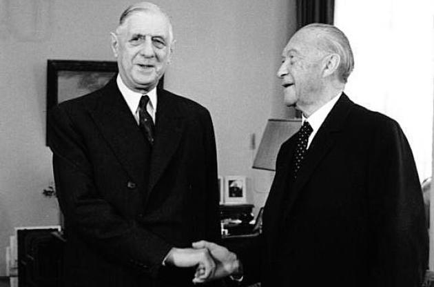 Шарль де Голль і Конрад Аденауер. 1963 рік