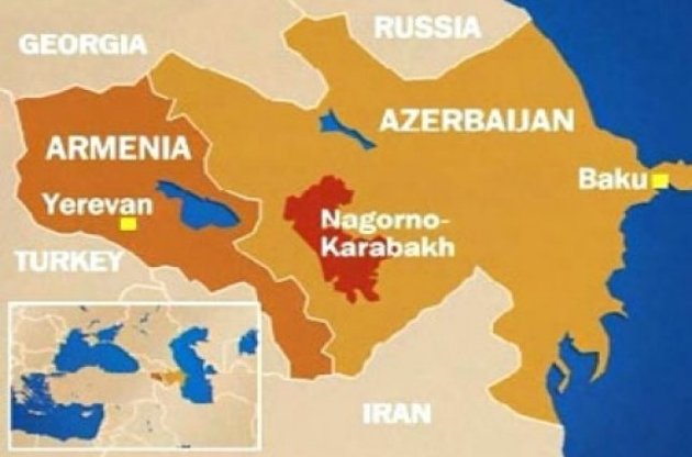 На границе Армении и Азербайджана начался бой