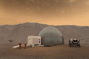 Ученые предложили защитить колонизаторов Марса с помощью ледяного купола
