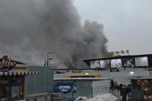На одеському ринку "Привоз" сталася пожежа