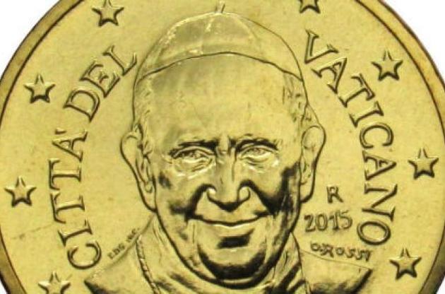 Ватикан припинить карбування монети євро із зображенням Папи Франциска
